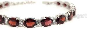 Women's <b>Bracelet</b> Natural Garnet Gemstone anniversary Wedding Christmas Gift Handmade Jewelry <b>925</b> <b>Sterling</b> <b>Silver</b> <b>Bracelet</b> - Product Image 2