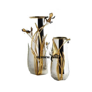 Fabricante de florero de metal Soporte de flores hecho a mano de calidad superior Clásico Elegante Venta al por mayor Nueva maceta de metal - Product Image 3