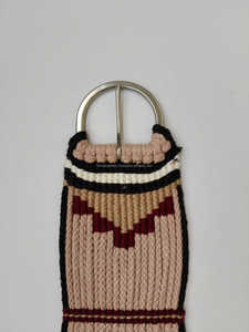 Belle sangle en mohair de pure laine, confortable et durable, avec des accessoires en acier inoxydable pour les vêtements - Product Image 3