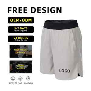 Pantalones Cortos Deportivos Casuales para Hombre con Malla de Secado Rápido, Cintura Media, Abertura Lateral, Personalizados para Correr y Entrenar - Product Image 4