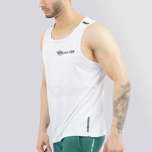 Summer Wear Men Casual Tank Top Breathable 100% Cotton Made Activewear Sleeveless Gym Undershirt - Product Image 4