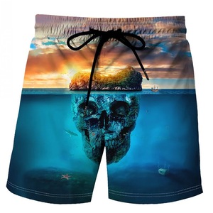 Pantalones cortos de baño con estampado floral para hombre, pantalones cortos de bota de diseño personalizado para uso en el gimnasio, 1 pieza, precio de fábrica al por mayor - Product Image 2