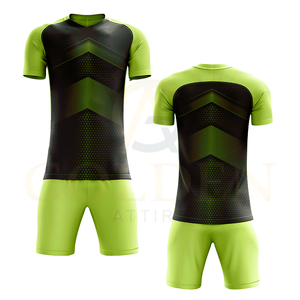 Uniforme de Fútbol de Alta Calidad 100% Poliéster con Cuello en V, Uniforme de Club de Fútbol con Cuello Polo, Personalizable al por Mayor - Product Image 1