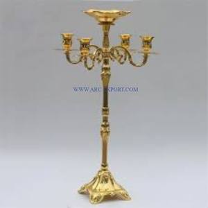 Candelabros de metal y cristal para Decoración de mesa de boda, candelabros de Interior de gran tamaño de metal de calidad superior - Product Image 4