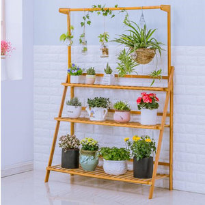 Outil de tournage fonctionnel pour support de plante en bois résistant aux intempéries pour une utilisation intérieure et extérieure - Product Image 2