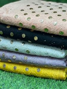 Lucknowi chikankari & mukesh ชุดอินเดียทำงานและปากีสถานแบบดั้งเดิม - Product Image 5