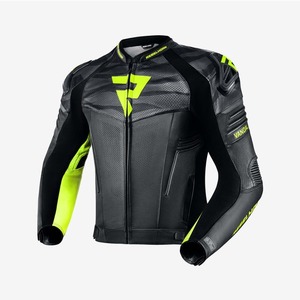 Veste de course en cuir de vachette perforée/kangourou pour hommes/Chaqueta certifié CE, toutes tailles et couleurs - Product Image 1