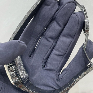 Montre en Moissanite de Haute Qualité, Sertie de Diamants Incolores, pour Hommes, Meilleure Qualité, Prix de Gros - Product Image 4