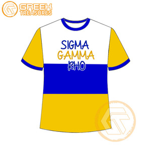 Venta al por mayor Sigma Gamma Rho mujeres camiseta hermandad ropa algodón Jersey alta calidad transpirable camiseta mujeres ropa griega - Product Image 1