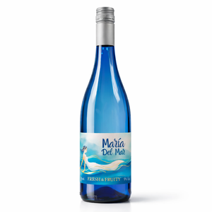 Vino Blanco Maria del Mar Bajo en Alcohol 9% ABV, Vino Blanco Español 750ml - Product Image 1