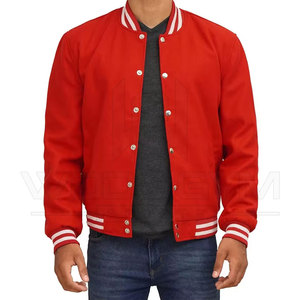 Men's Professional High Quality Winter Varsity Jacket Custom Baseball Letterman Casual Windproof Breathable Stand Embroidery - Product Image 2