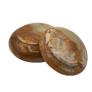 Vintage Onyx <b>Marble</b> <b>Jar</b>, Natural Onyx <b>Marble</b> <b>Jar</b>, Pakistan Onyx <b>Marble</b> <b>Jar</b> - Product Image 3