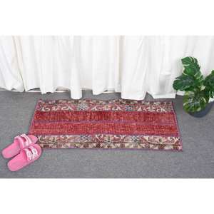 พรมขนสัตว์3ft สีเบจสีแดงคลาสสิกขนาด1.4 x แบบตุรกีพรมปูพื้นขนาดใหญ่ทรงสี่เหลี่ยมผืนผ้าดีไซน์แอบสแตรกพรมยางสำหรับห้องขนาด10มม. - Product Image 4