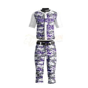 Conjunto Deportivo de Béisbol y Sóftbol Unisex con Logotipo Personalizado, Sublimación, Camuflaje, Alta Calidad, 100% Poliéster, Pantalones Transpirables - Product Image 2