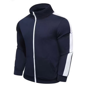 Survêtement de football décontracté pour hommes adultes, bleu marine, respirant, léger, confortable, coupe régulière, pour entraînement sportif en extérieur - Product Image 6