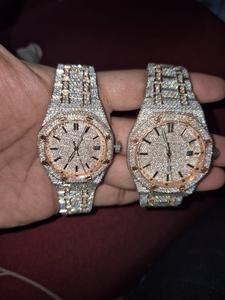 Custom Top Venta de Lujo Iced Out VVS Moissanite Diamante Busto Abajo Premium Calidad Nuevo Reloj para Hombres - Product Image 4