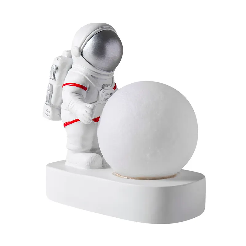 Decoration Moon Light Table Lamp Astronaut Bedside Night Lamp 2022 Best Sale Creative LED Bedroom Small 60 Switch Manual Button