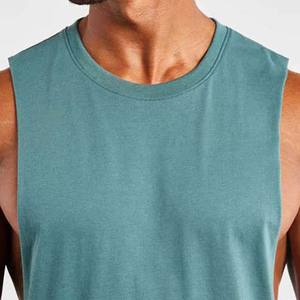 Camisetas sin mangas con logotipo personalizado para hombre, chaleco deportivo transpirable de punto sin mangas para entrenamiento, chaleco de talla grande para correr y Culturismo - Product Image 4