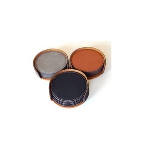 New Style 100% Natural <b>Leather</b> Coaster Customized Color Best Price <b>Leather</b> Coaster for Home Hotel Party Table Tea coaster - Product Image 1
