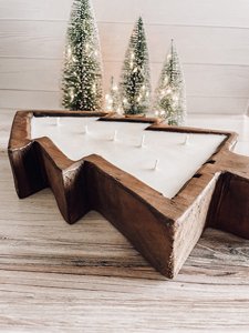 Best Selling Wooden <b>Dough</b> <b>Bowl</b> Candle Christmas Tree <b>Dough</b> <b>Bowl</b> Candle <b>Dough</b> <b>Bowls</b> for Candle Making - Product Image 3