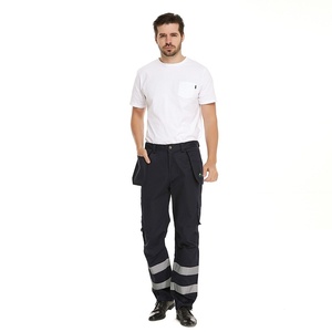 Pantalones Cargo Multibolsillos de Color Sólido, Estilo Nuevo, Pantalones de Trabajo para Hombre, Pantalones de Carpintero Personalizados, Lavados, Estilo Regular - Product Image 1