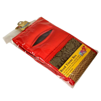 MATAVEE Coffret Cadeau d'Entreprise Personnalisé de Boîtes à Mouchoirs Carrées Tissées à la Main avec Impression Sérigraphique Créative - Emballage Textile de Bureau Multicolore