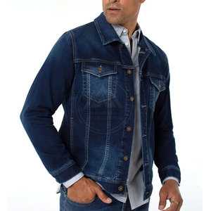 Veste en jean haut de gamme pour homme, service OEM, logo personnalisé imprimé, design grande taille, qualité hiver, tissu 100% coton, style urbain - Product Image 4