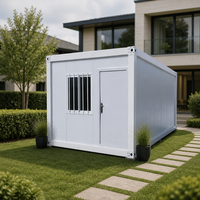 Maisonnette préfabriquée mobile en acier léger de type X, prête à l'emploi, pour magasin ou boutique