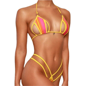 2025 Micro maillot de bain Sexy pièces chaudes femmes maillots de bain string maillot de bain brésilien Bikini plage fille Mini Bikini ensemble pour les femmes - Product Image 3