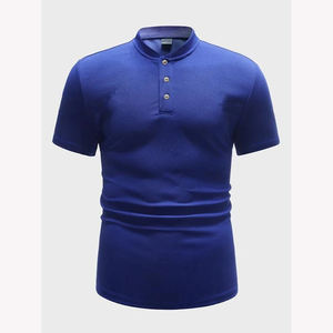 Polo informal de algodón 100% de manga corta para hombre de nuevo diseño, Polo de Golf transpirable de Color sólido para hombre - Product Image 5