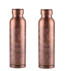 Article 2025 le plus vendu Bouteille en cuivre 330 GM 1 L, de l'ancienne tradition au cuivre d'hydratation moderne à son meilleur, flacon en cuivre - Product Image 1