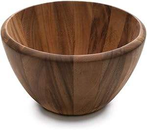 Bol de service en bois d'acacia et de manguier Bol de cuisine en fibre de teck et de bambou Option écologique pour un usage domestique - Product Image 2