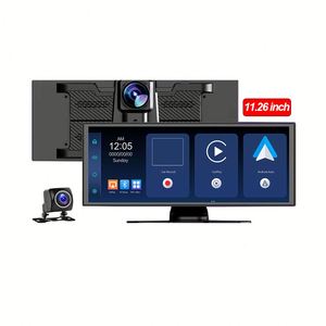 จอติดรถยนต์แบบพกพาขนาด 11.26 นิ้ว หน้าจอ 2.5D INCELL ความละเอียด 4K+1K พร้อมกล้องบันทึกภาพหน้ารถ รองรับ Carplay และ Android Auto แบบไร้สาย - Product Image 1