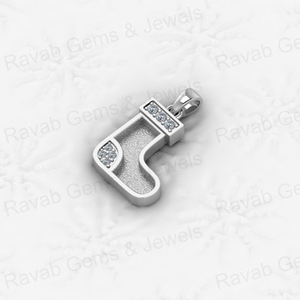 Colgante de zapato de comando de Plata de Ley 925, collar de montaje semi de 14x22mm, hallazgos de joyería con ajuste de cenizas de resina - Product Image 3