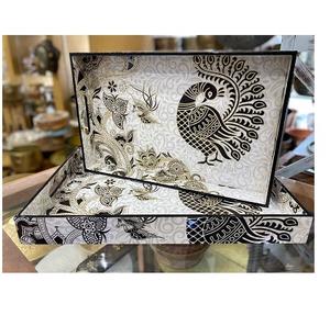 Plateaux en bois faits à la main fête apéritif fruits plateau de service décor grand plateau à fromage en bois d'acacia gâteau assiettes alimentaires - Product Image 6