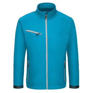 Coupe-vent softshell imperméable à l'eau avec logo personnalisé pour hommes, vêtements de travail d'extérieur, uniforme avec doublure polaire, veste en toile et polyester - Product Image 1