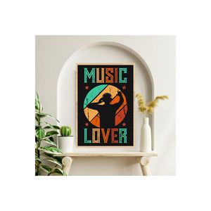 Tamaño grande 70x50cm MDF Mesa Calidad Colorido Se desvanece No se desvanece Marco de impresión Música Pared y estantes de exhibición - Product Image 5