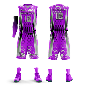 Uniformes de Baloncesto Transpirables de Diseño Personalizado para Mujeres, Hombres y Adultos, Tallas Grandes, Color Personalizado, Camisetas de Equipo Lisas 100% - Product Image 2
