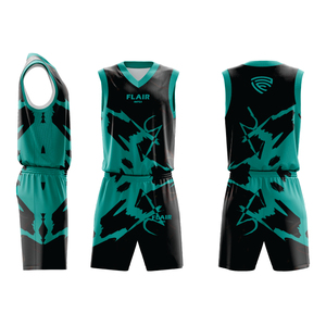 Ensemble de maillots de basket-ball de haute qualité pour hommes impression numérique personnalisable chemise de sport respirante hauts shorts grande taille - Product Image 2