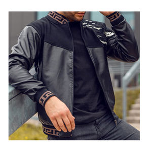 แจ็กเก็ตหนัง PU สำหรับผู้ชายเสื้อโค้ทสำหรับขี่มอเตอร์ไซค์ฤดูใบไม้ร่วงฤดูหนาว - Product Image 4