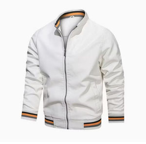 Chaqueta de Cuero para Hombre, Nueva Llegada, Alta Calidad, Diseño Personalizado de Invierno, Cuello Alto de Lona, Logotipo Frontal, Ecológica y Transpirable - Product Image 5