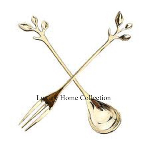 Gold Color Royal Look Metal Cutlery <b>Set</b> Shiny Polished Kitchenware <b>Spoon</b> <b>Fork</b> <b>and</b> Knife <b>Set</b> Available in Good Price From India - Product Image 3