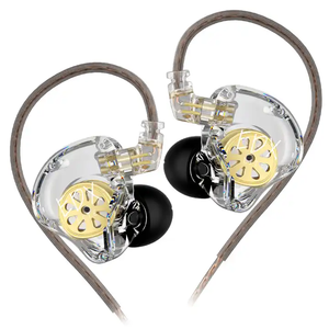 Écouteurs <span class=keywords><strong>KZ</strong></span> EDX Lite, écouteurs dynamiques HIFI avec basses profondes, écouteurs intra-auriculaires, casque sportif avec suppression du bruit - Product Image 1