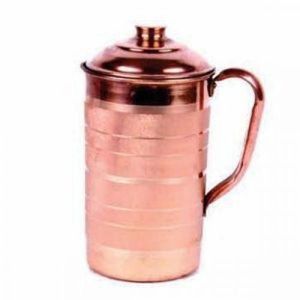 Handmade High Quality Pure <b>Copper</b> <b>Jug</b> Customized Metal Water <b>Jug</b> with Side Handle and Lid for Tea Pots & Kettles - Product Image 1