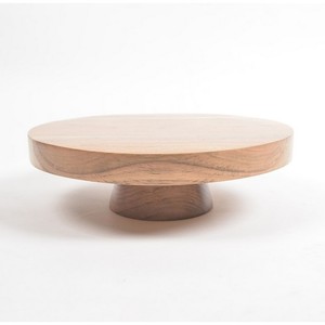 Elegante y elegante Soporte redondo de madera para pasteles, utensilios para servir y beber naturales para el hogar y la cocina, herramientas duraderas para pasteles de resina epoxi - Product Image 1