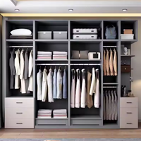 Prima Chambre à coucher de style européen moderne Armoire-penderie sur mesure Placard pour appartement