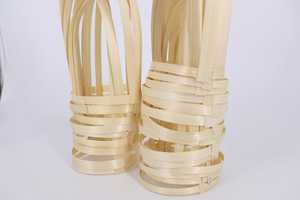 Multi Size 12oz 16oz 22oz Porte-gobelet en bambou du Vietnam Porte-gobelet durable Qualité supérieure Résistant au verre du Vietnam Manche en bambou - Product Image 3