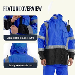 เสื้อแจ็คเก็ตนิรภัยสะท้อนแสงสำหรับงานกลางคืน เสื้อแจ็คเก็ตนิรภัยสะท้อนแสงแบบ OEM เสื้อแจ็คเก็ตนิรภัยแบบกำหนดเอง โพสต์โดย Dress Sports - Product Image 5