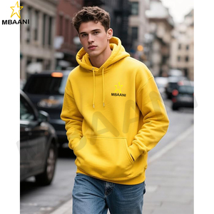 Sweat-shirt à capuche pour hommes et femmes, sweat-shirt de sport à capuche, couleur jaune - Product Image 3