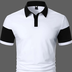 T-shirt polo de haute qualité logo personnalisé respirant grande taille hommes pour polos prix premium avec coupe confortable - Product Image 5